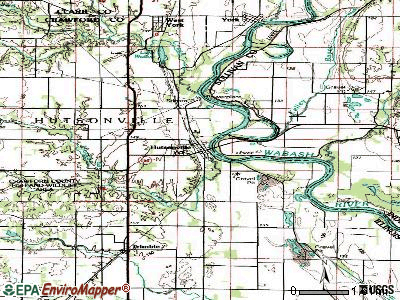 Hutsonville topographic map