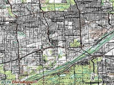 Indian Head Park topographic map