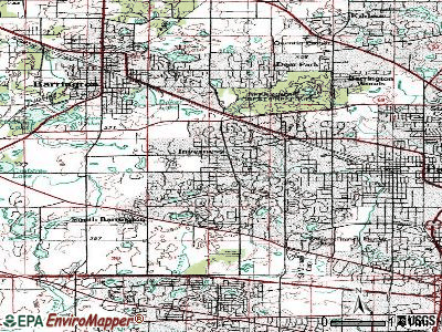 Inverness topographic map