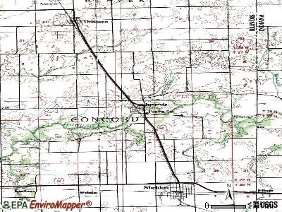 Iroquois topographic map