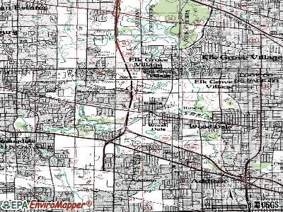 Itasca topographic map