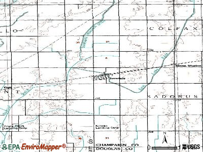 Ivesdale topographic map