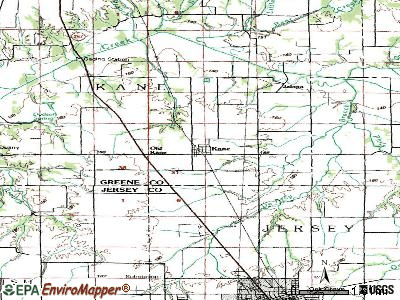 Kane topographic map