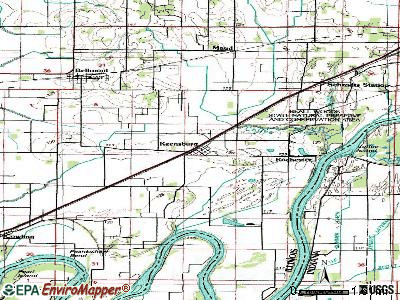 Keensburg topographic map