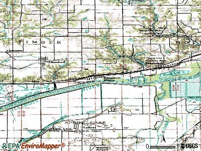 Kingston Mines topographic map