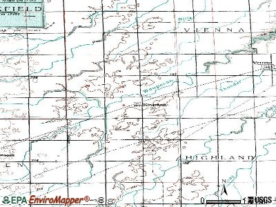 Kinsman topographic map