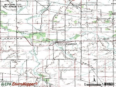 Kirkland topographic map