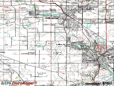 Lake in the Hills topographic map