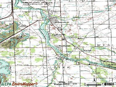 Lakewood Shores topographic map