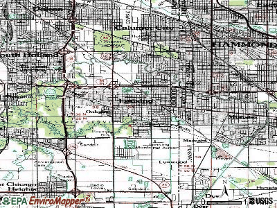 Lansing topographic map