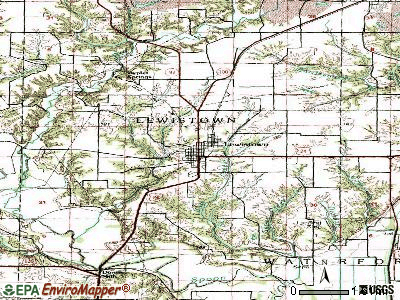 Lewistown topographic map