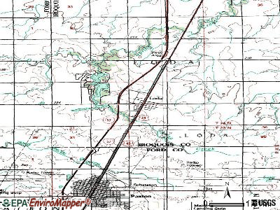 Loda topographic map