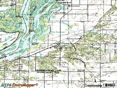Lomax topographic map