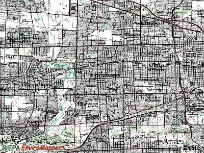 Lombard topographic map