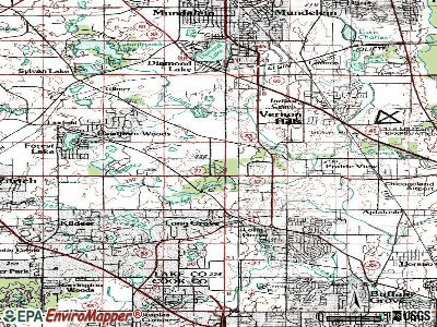 Long Grove topographic map
