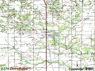 Louisville topographic map
