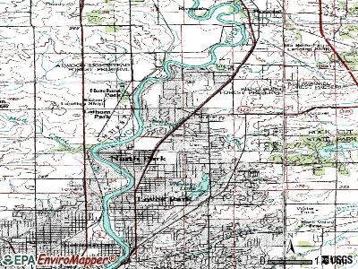 Machesney Park topographic map