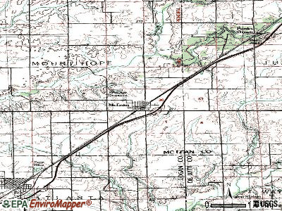 McLean topographic map