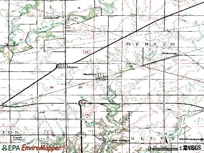 Malden topographic map
