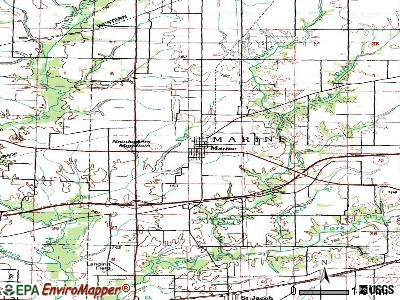 Marine topographic map
