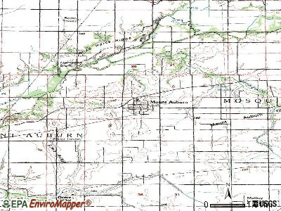 Mount Auburn topographic map