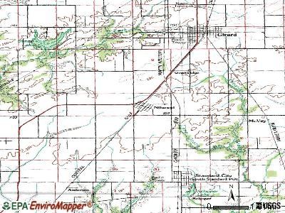 Nilwood topographic map