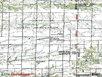 North Henderson topographic map