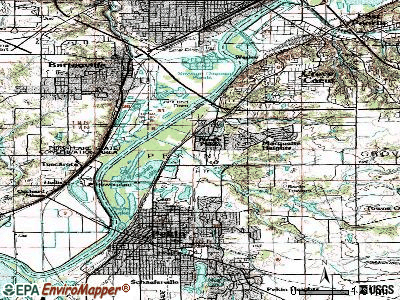 North Pekin topographic map