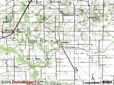 Omaha topographic map