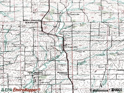 Orangeville topographic map