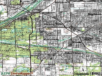 Palos Hills topographic map