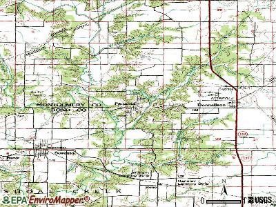 Panama topographic map