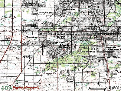 Park Forest topographic map