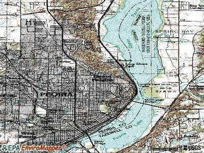Peoria Heights topographic map
