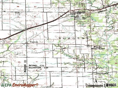 Pierron topographic map