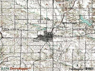 Pittsfield topographic map