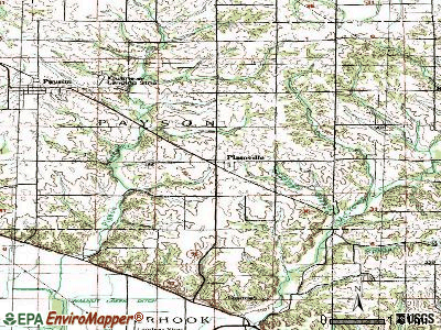 Plainville topographic map