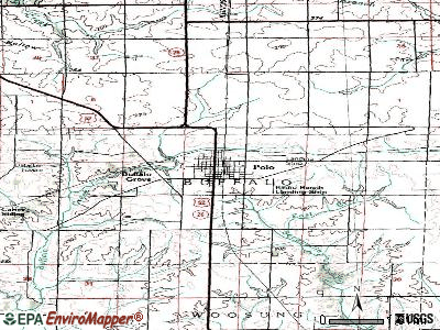 Polo topographic map
