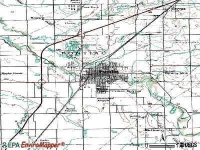 Pontiac Illinois Map