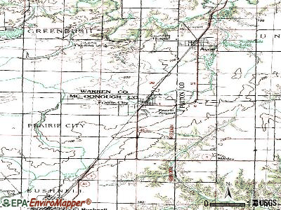 Prairie City topographic map