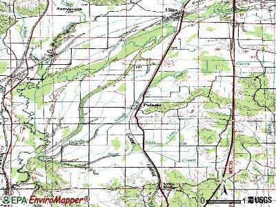 Pulaski topographic map