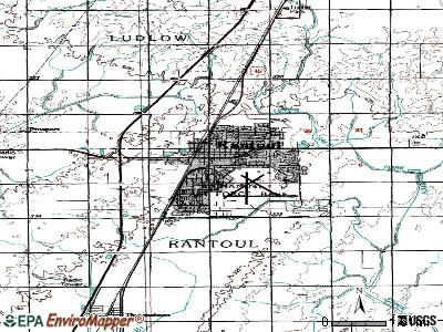 Rantoul topographic map