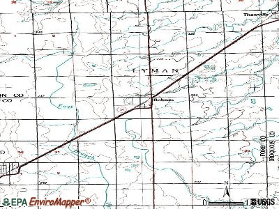 Rockdale topographic map