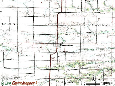 Roseville topographic map