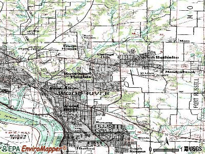 Rosewood Heights topographic map