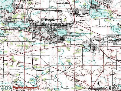 Round Lake Park topographic map