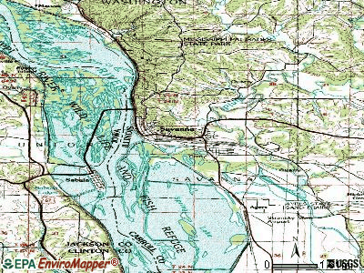 Savanna topographic map