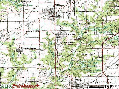 Sawyerville topographic map