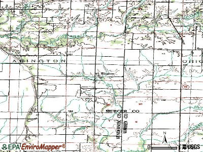 Seaton topographic map