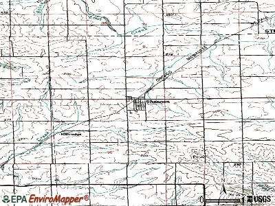 Shannon topographic map